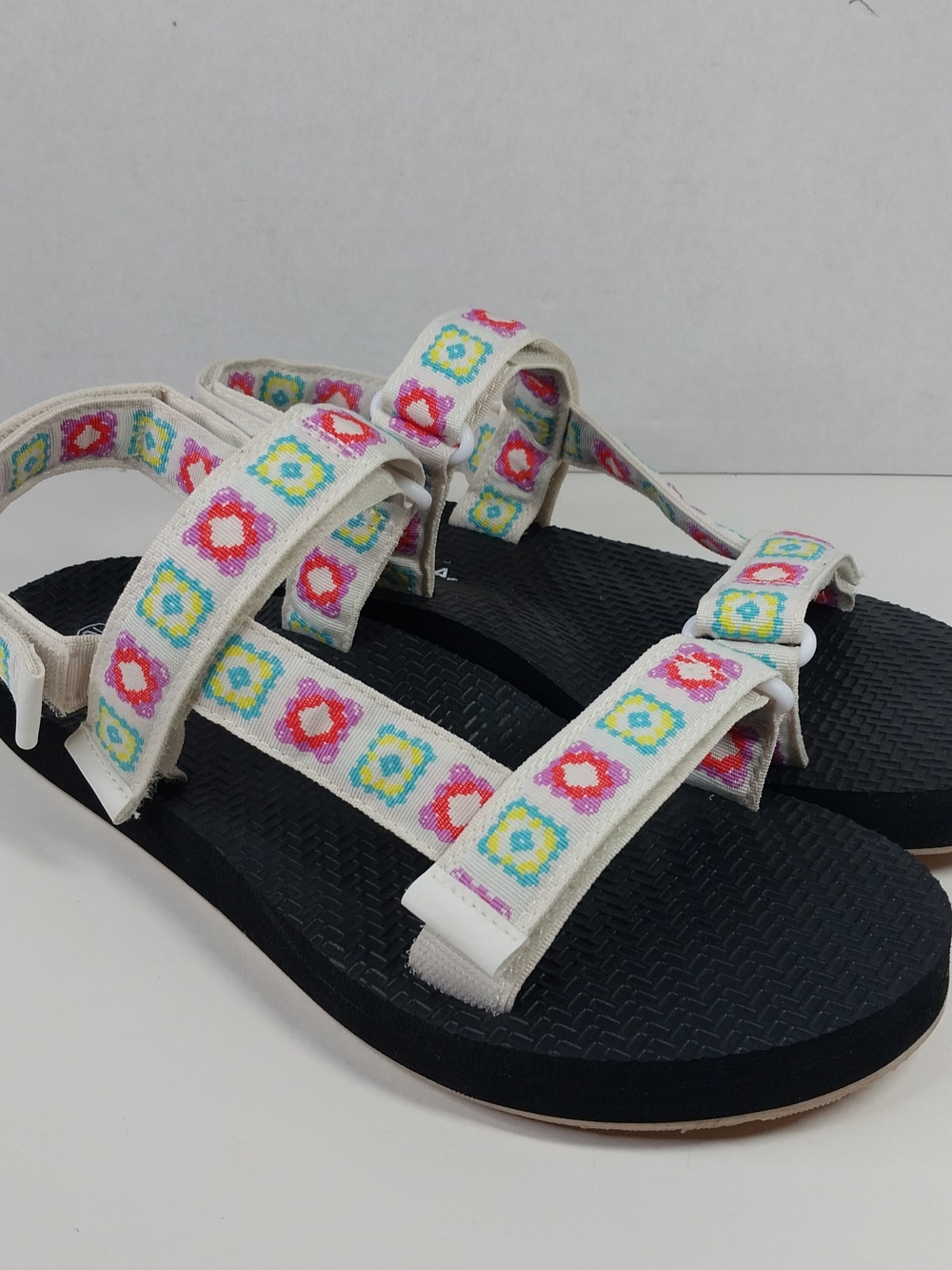 Serra Womens 10 Sandals Multi Colored Resortwear Beach Packable Summer Shoes